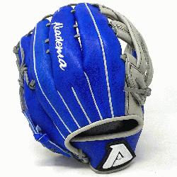 13 inch pattern baseball glove from Akadema has an H-Web, open back, deep pocket
