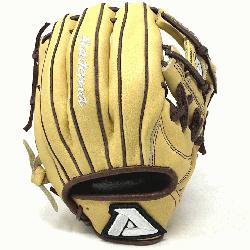 5 baseball glove from Akadema is a 11.5 inch pattern, I-web, open back, and medium pocket.