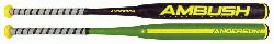 <strong>Ambush Slow Pitch</strong> two piece composite bat is made