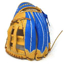 ic 12.75 inch outfield baseball glove is made with tan stiff America