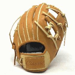 his classic 11.5 inch baseball glove is made with tan stiff American Kip leather. Spira