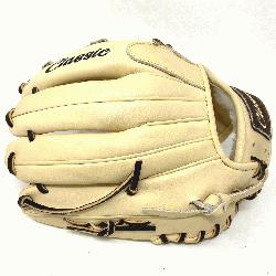 c 11.75 inch baseball glove is made with blonde stiff American Kip leather. Unique t web