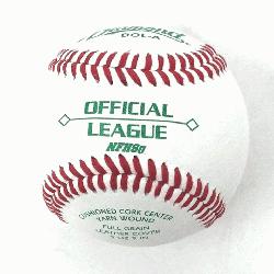 ith 30 DOL-A Offical League Baseballs Shipped. Leather cover. Cushioned cork center. Yarn wo