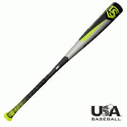 a 518 (-10) 2 5/8 USA Baseball bat from Louisville Slugger is designed to help players domi