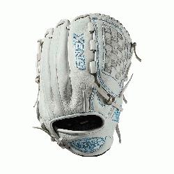 infield glove Closed weave web Memory foam wrist lining White and