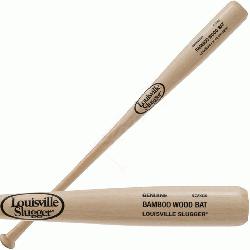 Bamboo wood bats from Louisville Slugger are made to sound, look, per
