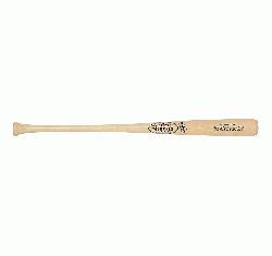 l C271 - Balanced Swing Weight Maple Wood Bat High Gloss Natural Finish Bone Rubbed Cupp