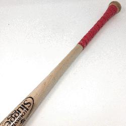 lanced Swing Weight Maple Wood Bat High Gloss Natural Finish Bone Rubbed Cup