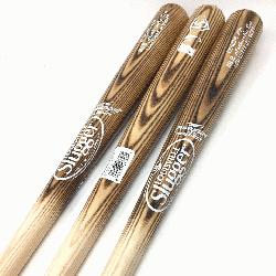  wood baseball bats by Louisville Slugger. MLB Authentic Cut Ash Wood. 33 inch. Black Lizard 