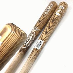 aseball bats by Louisville Slugger. MLB Authentic Cut Ash Wood. 33 inch. Black Lizard Skin Grip.