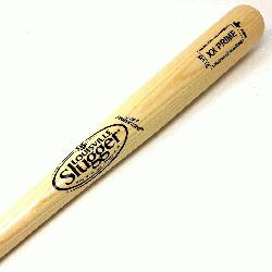 ouisville Slugger wood baseball bat sold to the Major League Baseball minor leagu