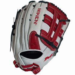an>Miken Pro Series 13 slow pitch softball glove features soft, full-gr