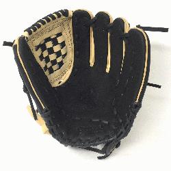 ng Adult Glove made of American Bison and Supersoft Steerhide leather combined in black and