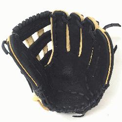 ult Glove made of American Bison and Supersoft Steerhide leather combined in black and cream