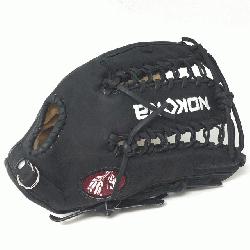  Adult Glove made of American Bison and Supersoft Steerhide leather combi