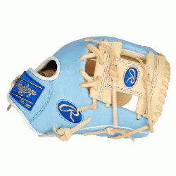 Glove Club glove of the month for March 2021. Camel palm and columbia blue back. Size 