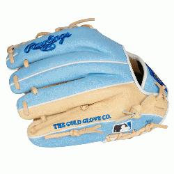 wlings Gold Glove Club glove of the month for March 2021. Camel palm and columbia blue 