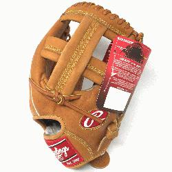 e Rawlings PROSPT Heart of the Hide Baseball Glove is 11.75 inch. Made with Horween C55 tanned