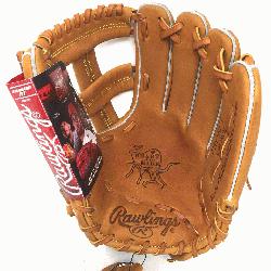 e Rawlings PROSPT Heart of the Hide Baseball Glove is 11.75 inch. Made with Ho