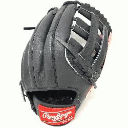 >The Rawlings PRO1000HB Black Horween Heart of the Hide Baseball Glove is 12 inches. Made with 