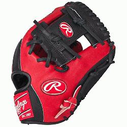 Heart of the Hide Red Black Baseball Glove 11.5 inch PRO202SB (Right