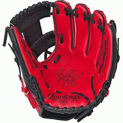 Rawlings Heart of the Hide Red Black Baseball Glove 11.5 inch PRO202SB 