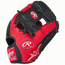 the Hide Red Black Baseball Glove 11.5 inch PRO202SB (R