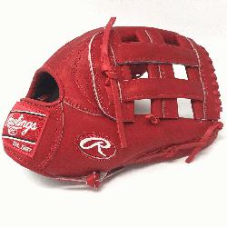 t of the Hide PRO303 Baseball Glove. 12.75 Inches, H Web, and open back. Red Heart of the H