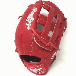 gs Heart of the Hide PRO303 Baseball Glove. 12.75 Inches, H Web, and open back. Red He