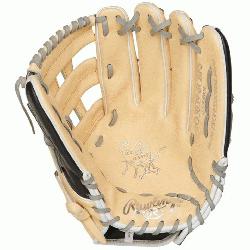 Hide 12.75” baseball glove features a the PRO H Web