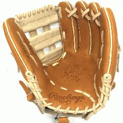 of the Hide PRO314 11.5 inch. H Web. Camel and Tan leather. Open Back.