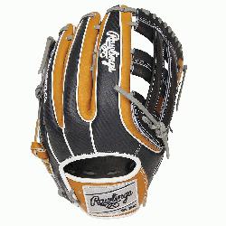 yle=font-size: large;>The Rawlings Heart of the Hide Hyper Shell 12.75-inch Outfield Glove is the