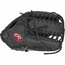 This Heart of the Hide baseball glove from Rawlings features the Trap-Eze Web pattern, which is