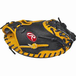 f the Hide players series Catcher Mitt from Rawlings features the One Piece Closed Web which