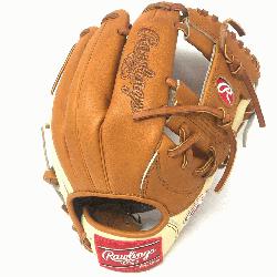 t of the Hide Camel and Tan 11.5 inch baseball glove. TT2 pattern, index finger pad, open back and 