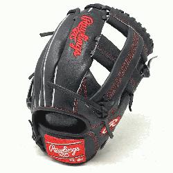 le=font-size: large;>The Rawlings Black Heart of the Hide PROTT2 baseball glove, exclu