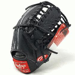 tyle=font-size: large;>Ballgloves.com exclusive PRO12TCB in black Horween Leath