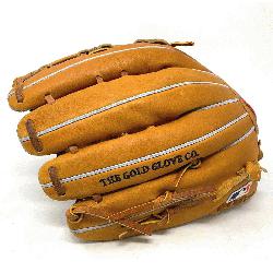  style=font-size: large;>Rawlings most popular outfield pattern in classic Horween Tan Leathe