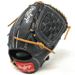 >Rawlings DJ2 black with tan laces, in Horween