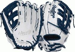 Color Series - White/Navy Colorway 13 Inch Slowpitch Model H Web Break-In: 80% Factor