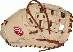 This Pro Preferred 1st Base baseball glove from Rawlings Gear features a conventional back and 