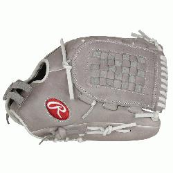 pan>Rawlings pro style fast pitch softball pattern and a reinforced palm pad for imp