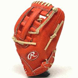 =font-size: large;>Rawlings Heart of the Red/Orange leather in 