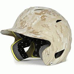  Batting Helmet Matte Finish (Camo) : Under Armour Protective UABH110M