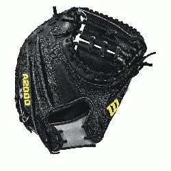 33.5 catcher model, half moon web Thumb Protector Black SuperSkin -- twice the streng