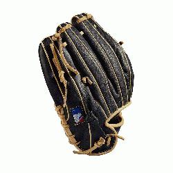 seball glove Made with pedroia fit for players with a smaller hand H-Web design Blac