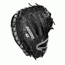 Catchers model; half moon web; extended palm Velcro wrist strap for comfort and
