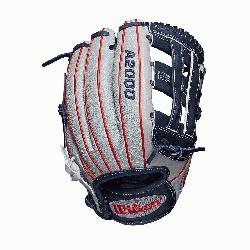 field glove Dual post web Grey SuperSkin, twice as strong as regular leather, but half the wei