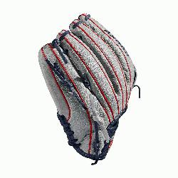 infield glove Dual post web Grey SuperSkin, twice as strong as regular leather, but half th