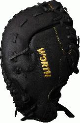 ries from Worth is a Slow Pitch softball glove featurin